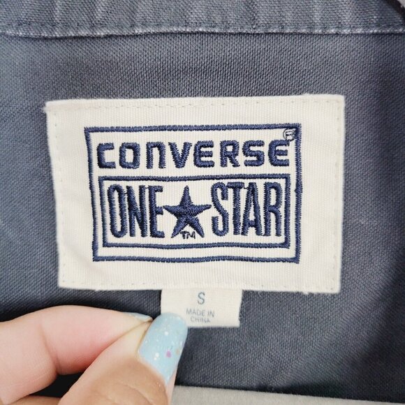 Converse One Star Military Gray Utility Cargo Jacket Small Distressed Weathered - Picture 8 of 10